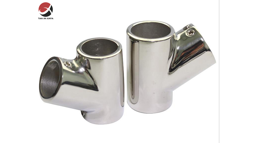不鏽鋼60度(du)三通船用(yong)五金配件(jiàn)